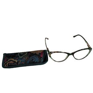 EYEURL Women's Cat Eye Reading Glasses +3.75 C21 Case Included as pictured